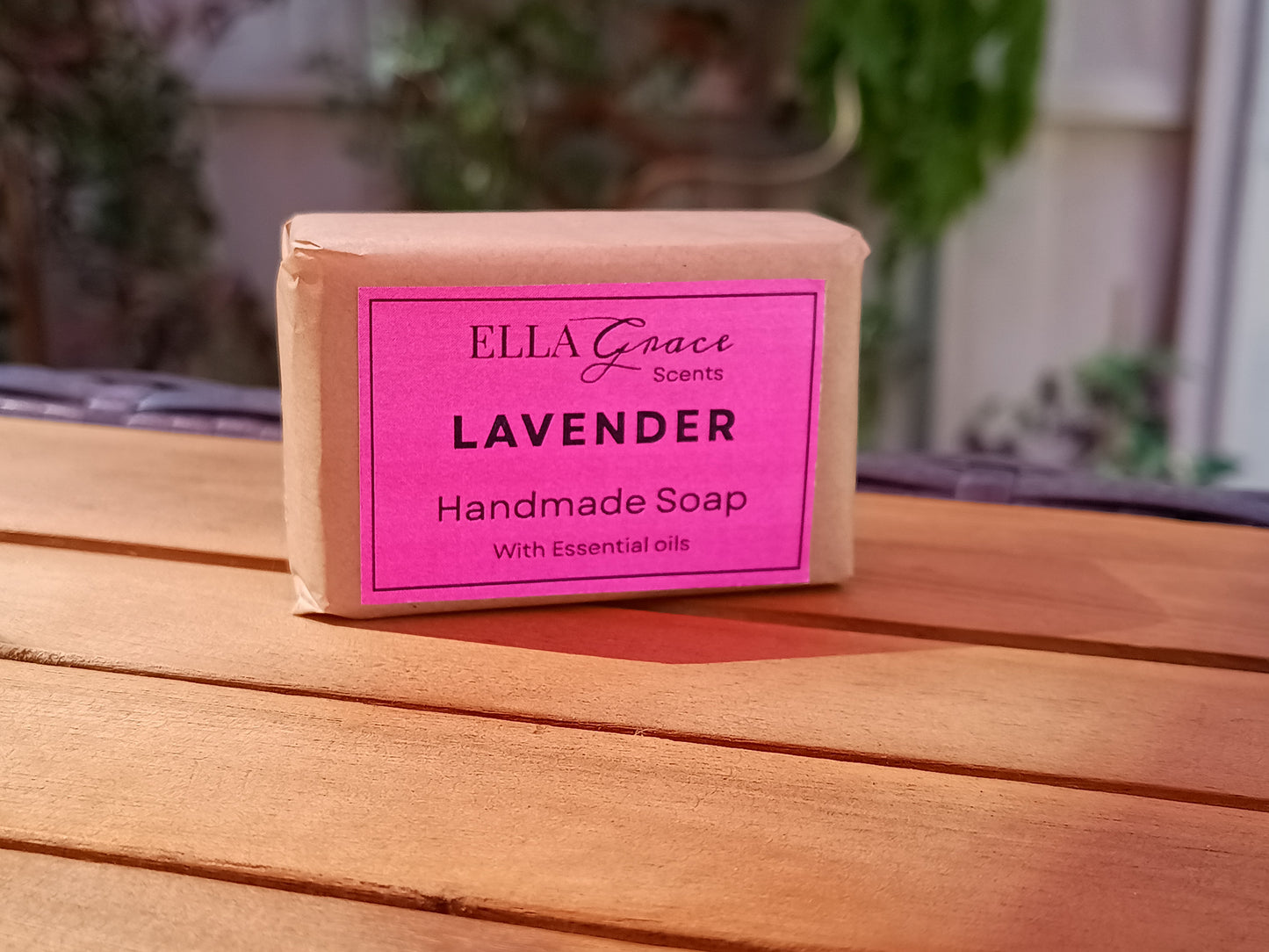 Lavender essential oil basin soap