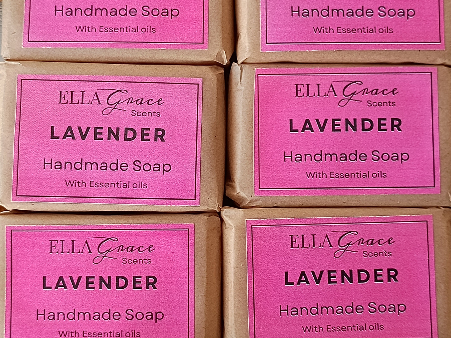 Lavender essential oil basin soap