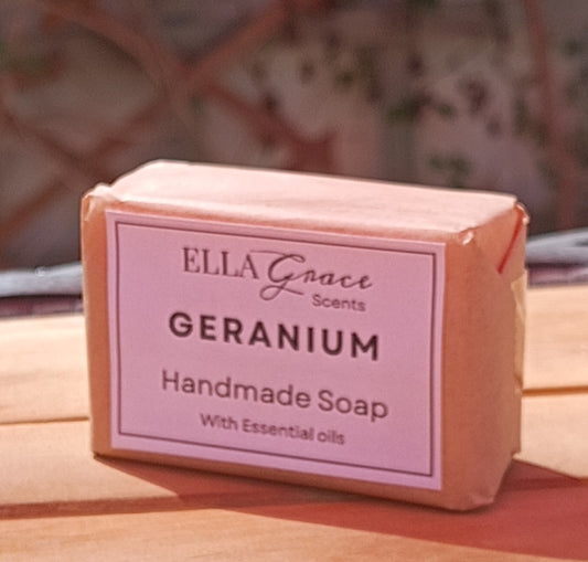 Geranium essential oil basin soap