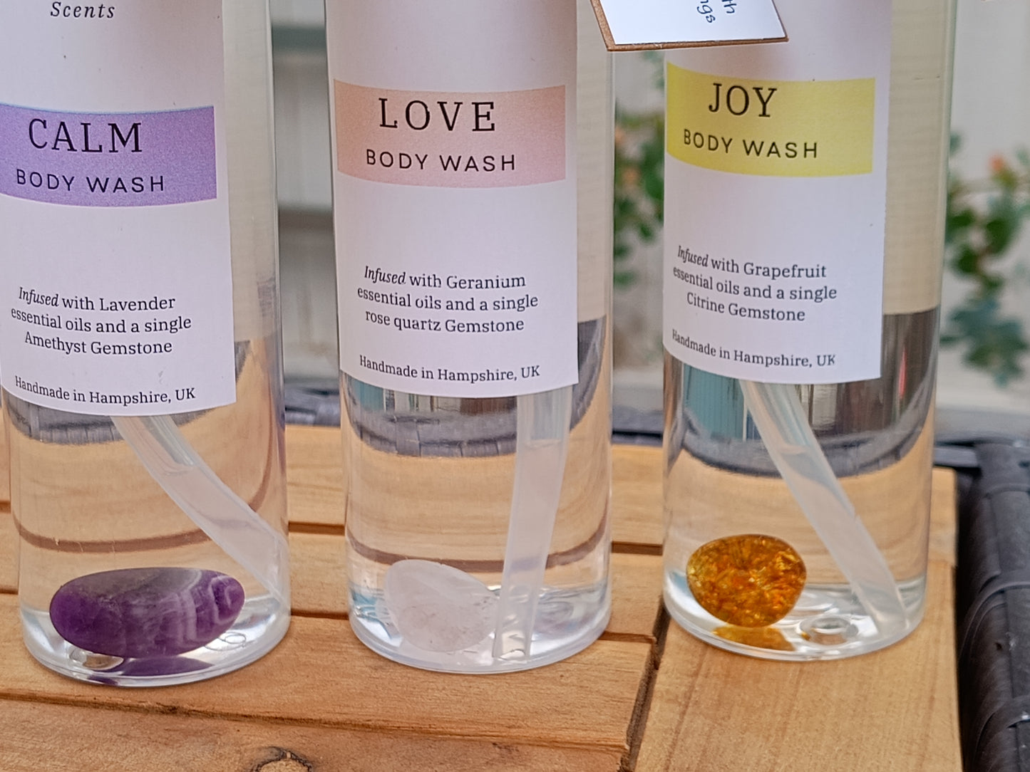 Calm - Amethyst crystal body wash with Lavender essential oil
