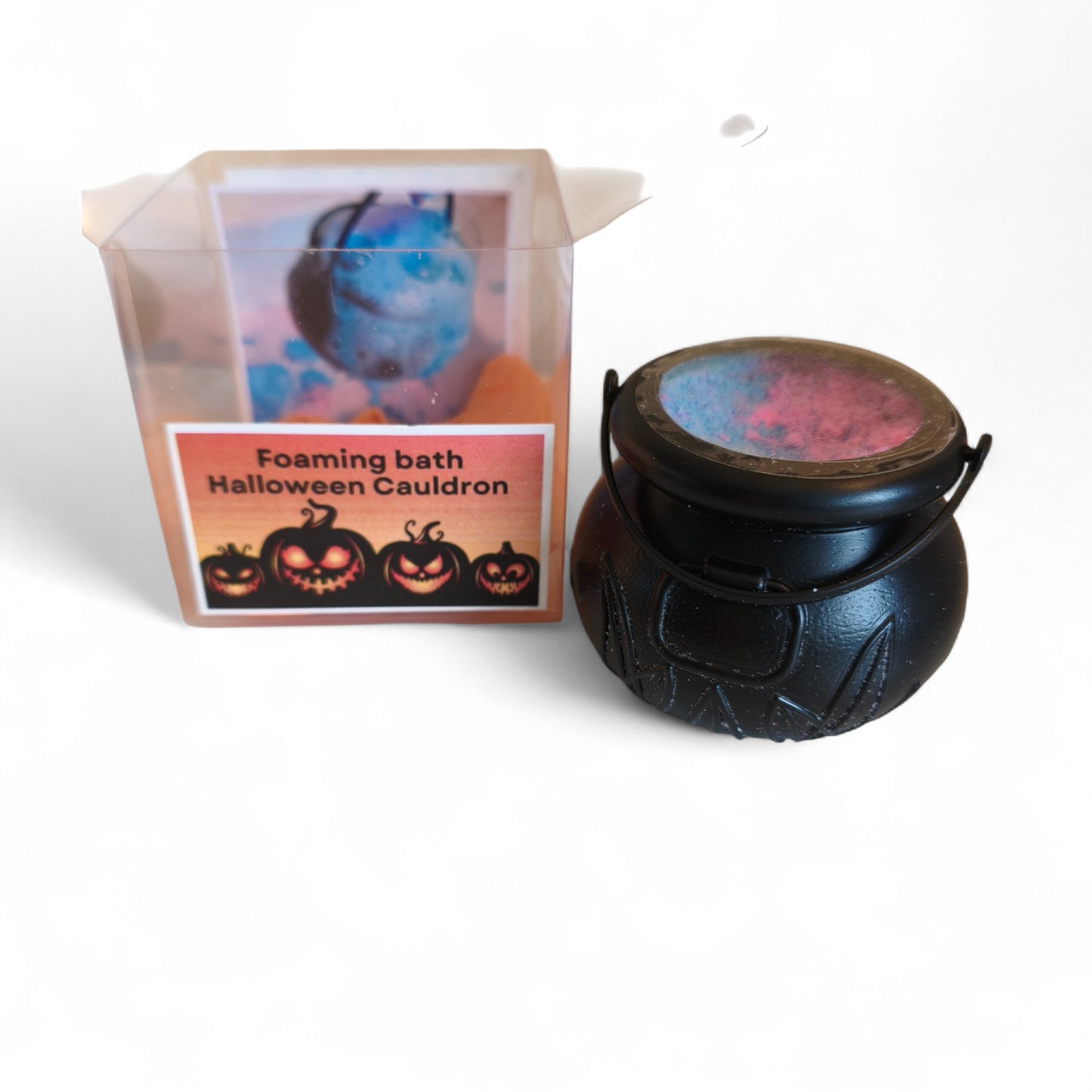 Halloween bath bomb cauldron