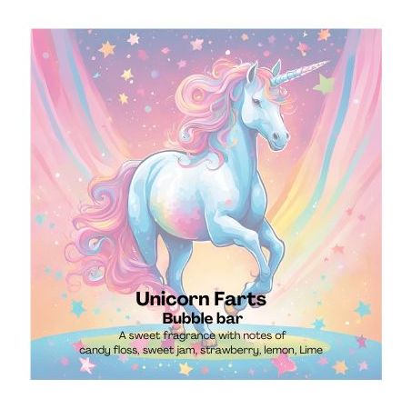 Unicorn farts - bubble bar