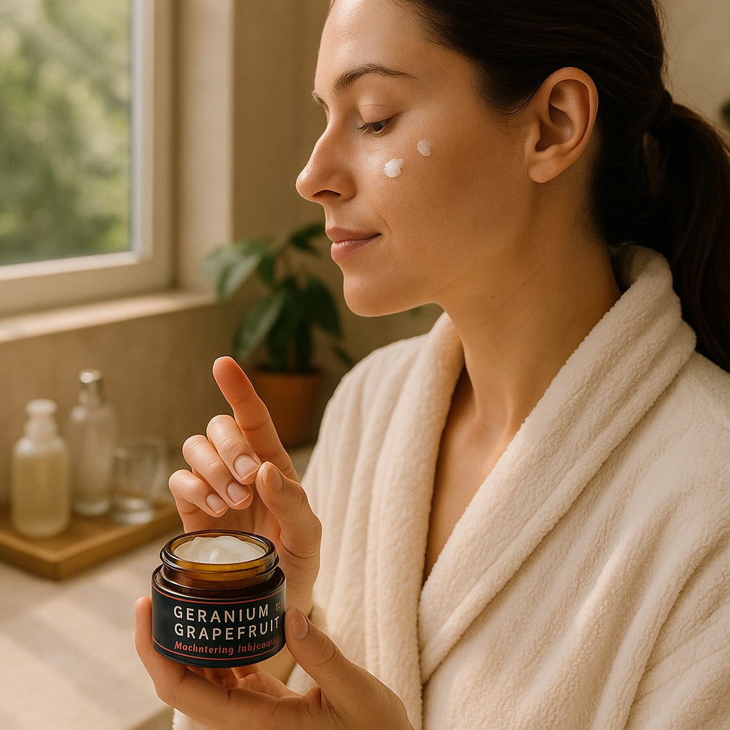 Geranium and Grapefruit moisturizing face cream