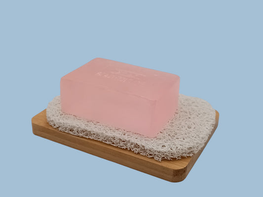 Natural wooden soap dish