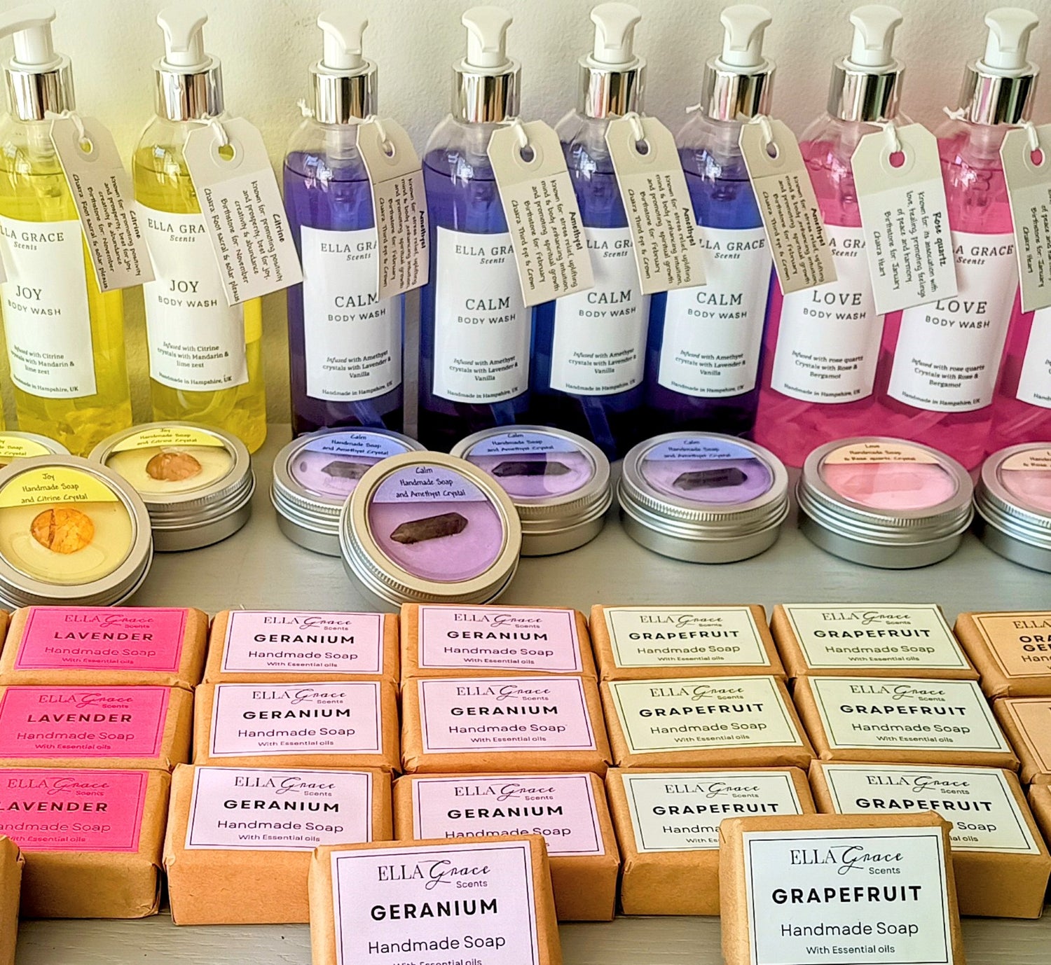 Crystal infused skincare