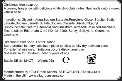 Christmas tree handmade soap