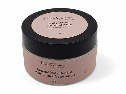 Almond milk moisturizing body butter