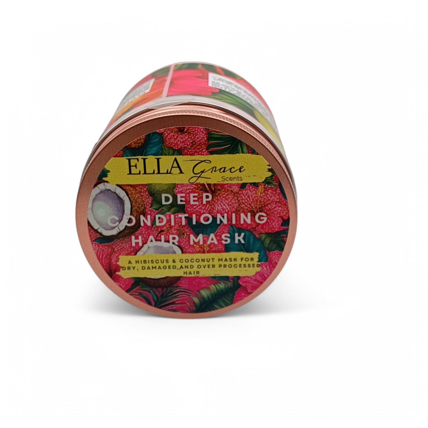 Deep conditioning hair mask- hibiscus and coconut -Large
