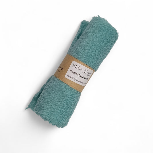 Soft pastel face cloths