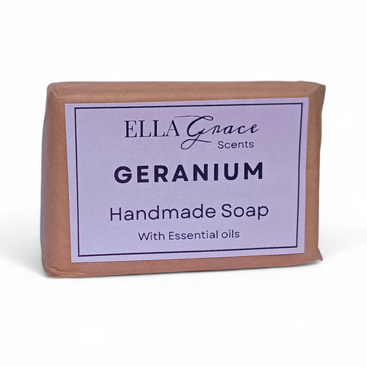 Geranium essential oil basin soap