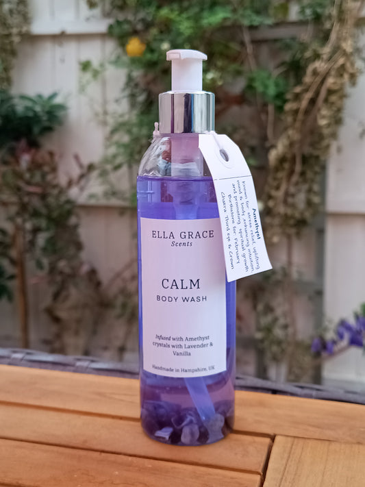 Calm - Amethyst crystal infused body wash