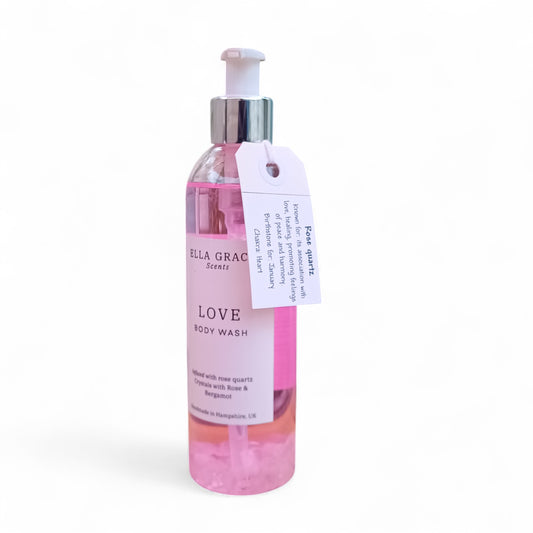 Love - Rose quartz crystal infused body wash