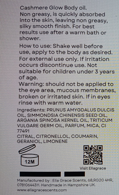 Cashmere shimmering body oil