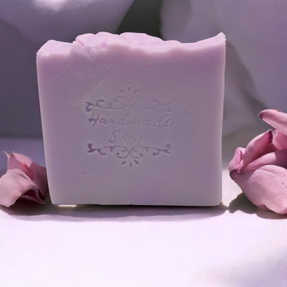 French Lavender & Neroli essential oil soap slice