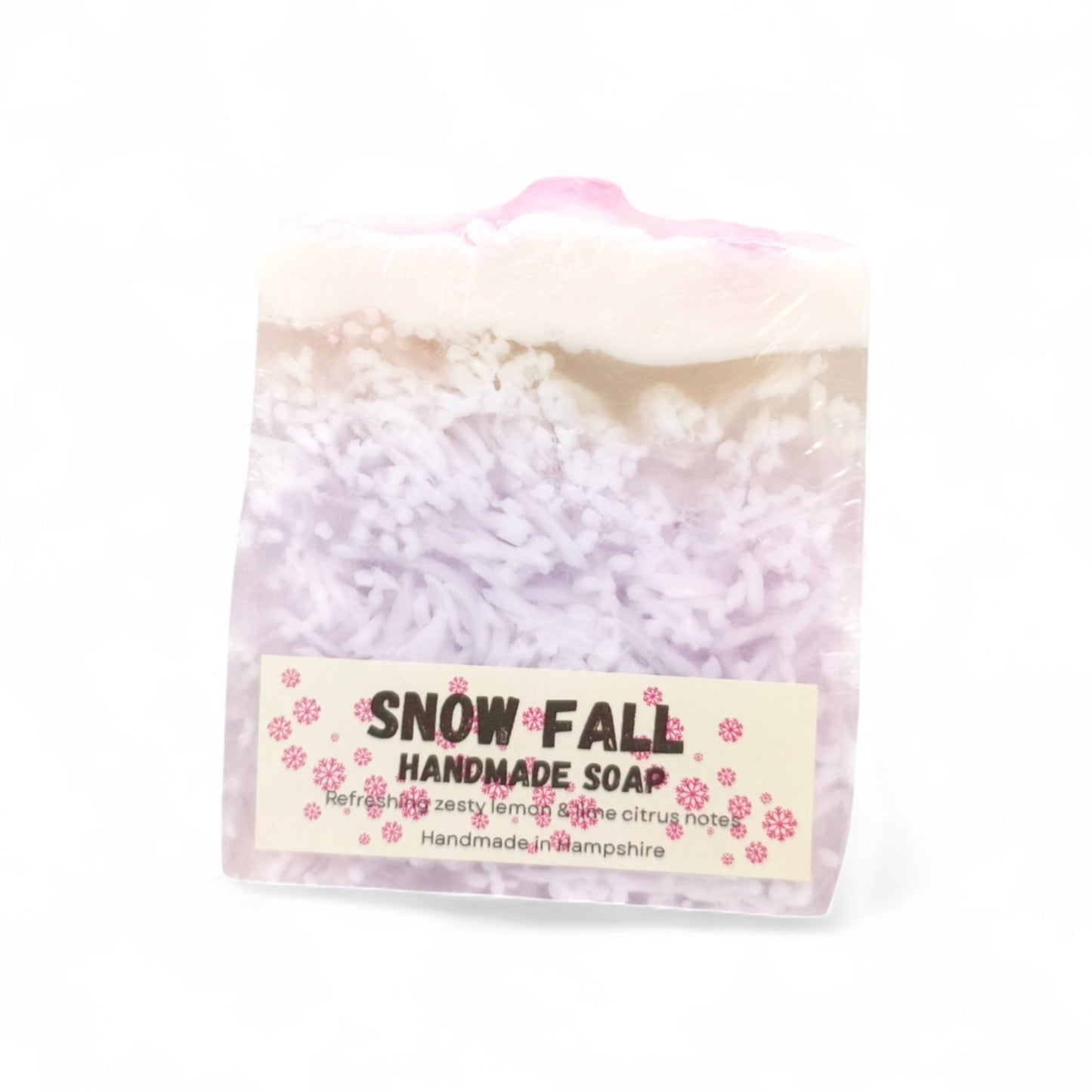 Snow fall Christmas soap