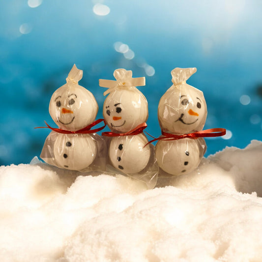 Snowman bath bomb
