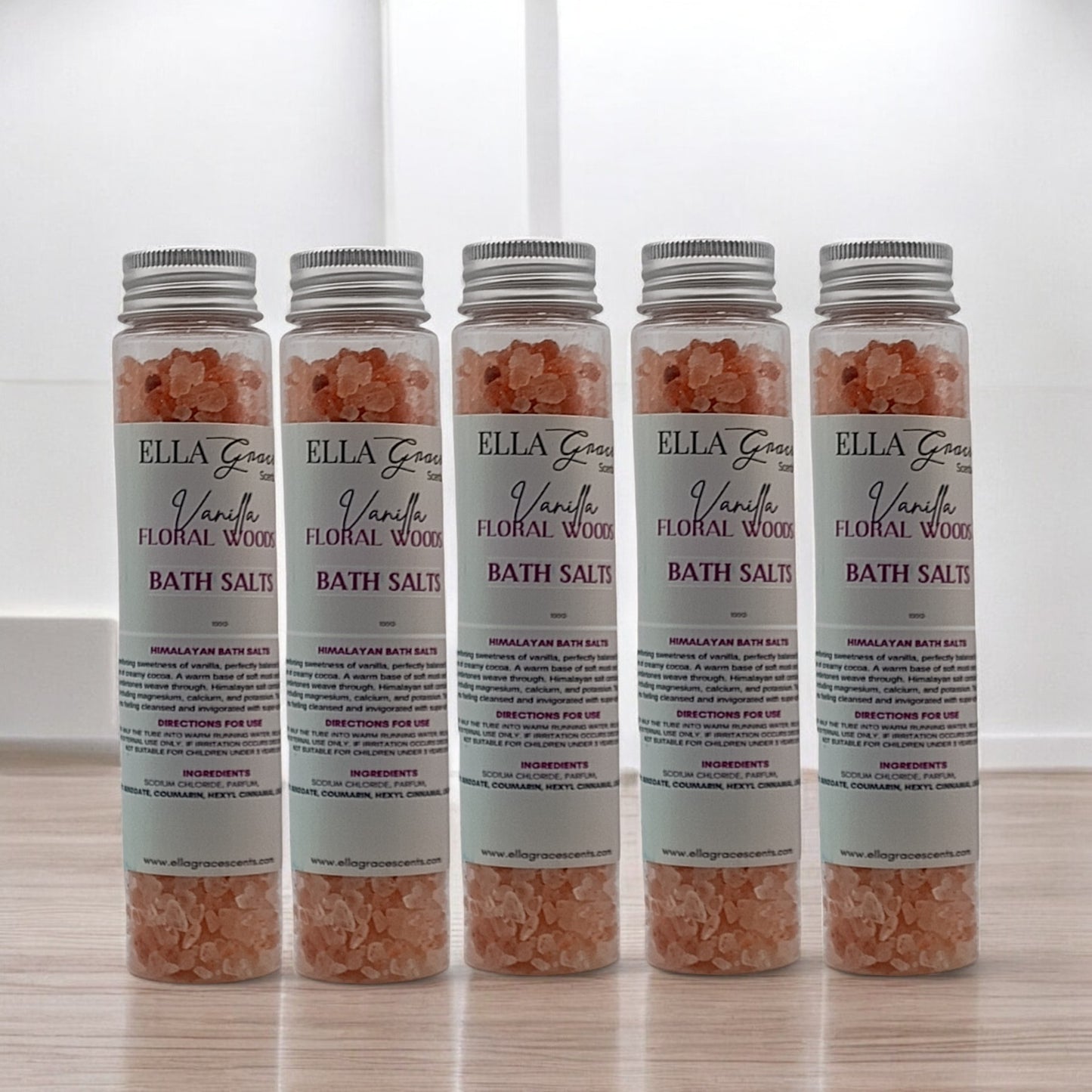 Vanilla floral woods bath salts