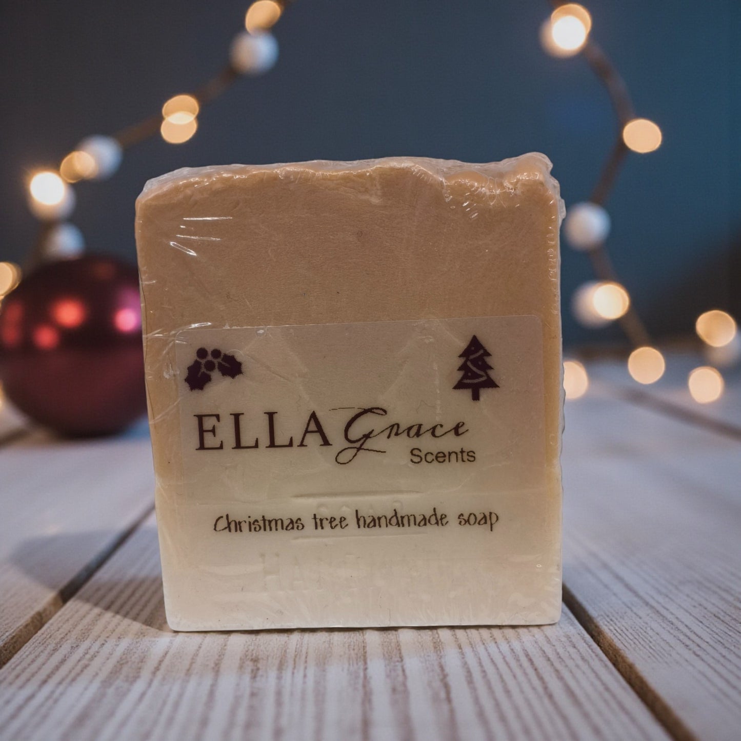 Christmas tree handmade soap