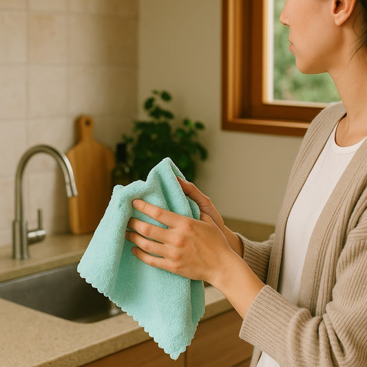 Soft pastel face cloths