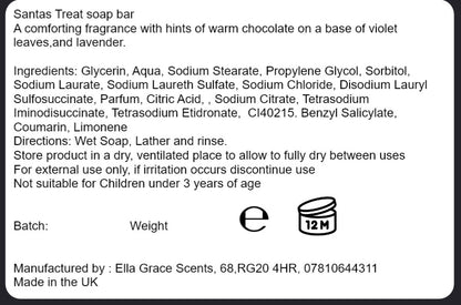 Santa's treat  handmade soap